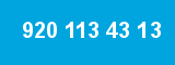 920 113 43 13